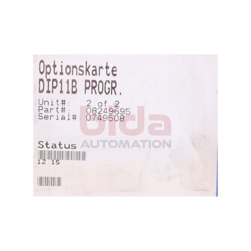 SEW DIP11B Optionskarte Programierbar 08249695 Option card programable 08249695
