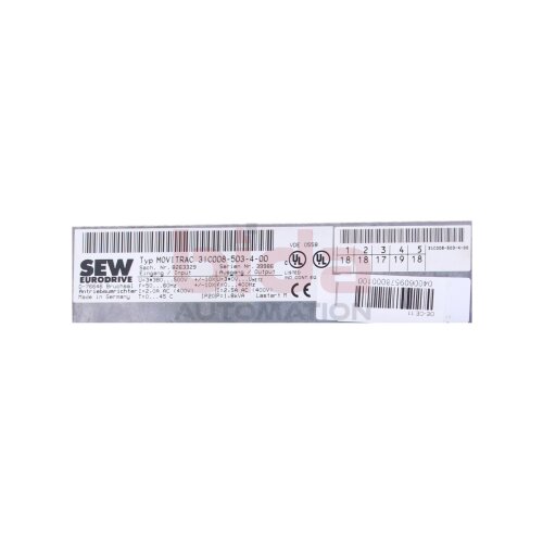 SEW MOVITRAC 31C008-503-4-00 (8263329) Frequenzumrichter Frequency converter
