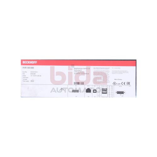 BECKHOFF CP6901-0020-0000 Economy-Einbau-Control-Panel Economy built-in control panel