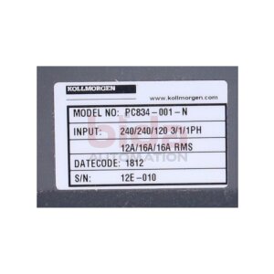 Kollmorgen PC834-001-N   brushless Servo Drive