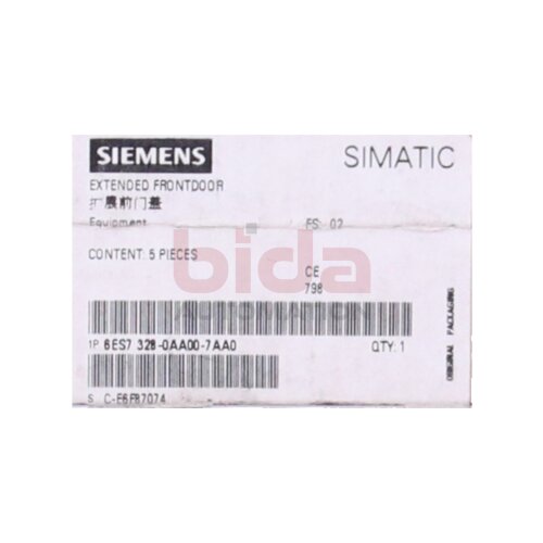 Siemens 6ES7328-0AA00-7AA0 / 6ES7 328-0AA00-7AA0 SIMATIC S7-300 Frontt&uuml;r erh&ouml;ht f&uuml;r 32-kanalige SM Extended Frontdoor