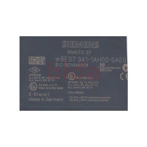 Siemens 6ES7341-1AH02-0AE0 SIMATIC S7-300 CP 341 Kommunikationsprozessor mit RS-232C-Schnittstelle (V.24) Communication processor with RS-232C interface
