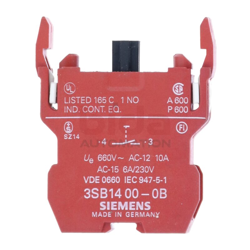 Siemens 3SB14 00-0B Schaltelement Contact Block
