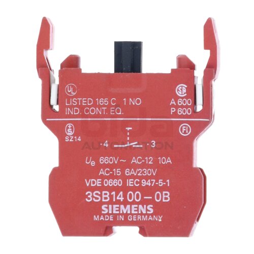 Siemens 3SB14 00-0B Schaltelement Contact Block