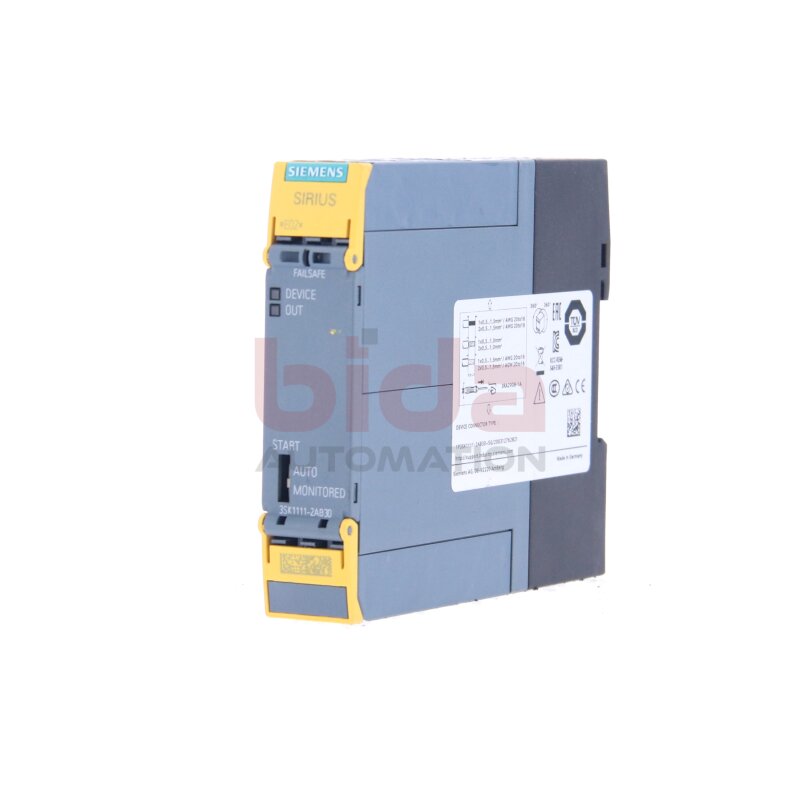 Siemens 3SK1111-2AB30 SIRIUS Sicherheitsschaltger&auml;t Safety relay