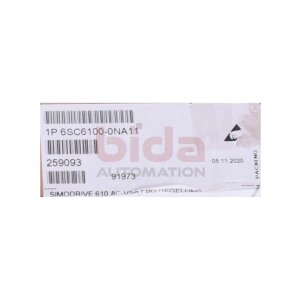 Siemens 6SC6100-0NA11 / 6SC6 100-0NA11 SIMODRIVE 610...