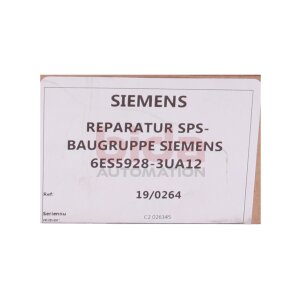 Siemens 6ES5928-3UA12 / 6ES5 928-3UA12 SIMATIC S5, CPU...