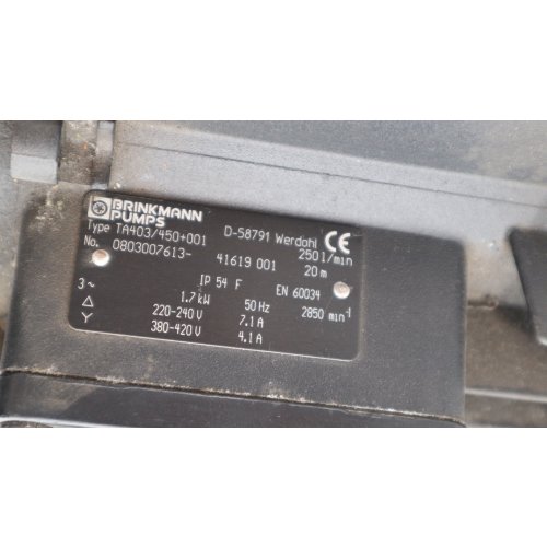 Brinkmann Pumps TA403/450+001 Pumpe pump 1,7kW 50Hz