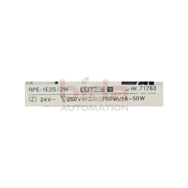 Lutze RPE-1E2S/2W Relaysockel relay socket 24V 250V 3A