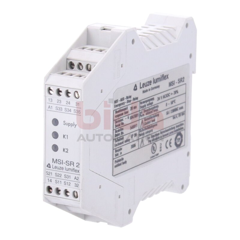 Leuze MSI-SR2(549911) Sicherheits-Schaltger&auml;t Emergency-Stop-Relay