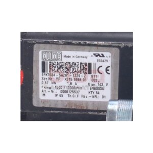 Siemens/KUKA 1FK7034-5AZ91-1ZZ9-Z Servomotor Servo Motor...