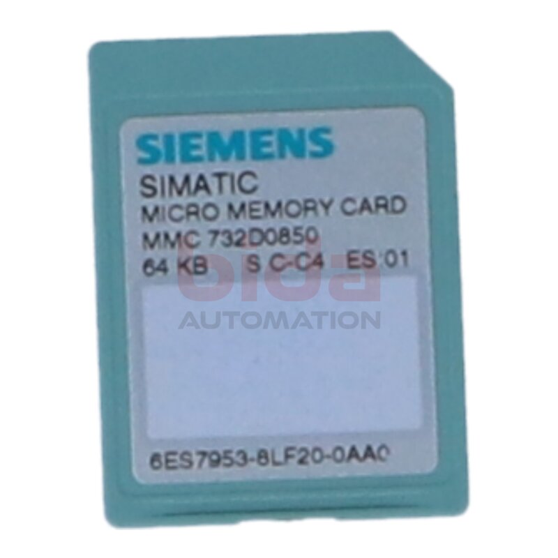 Siemens 6ES7953-8LF20-0AA0 / 6ES7 953-8LF20-0AA0 SIMATIC S7 Speicherkarte / Micro Memory Card / 3V Nflash / 64 KByte