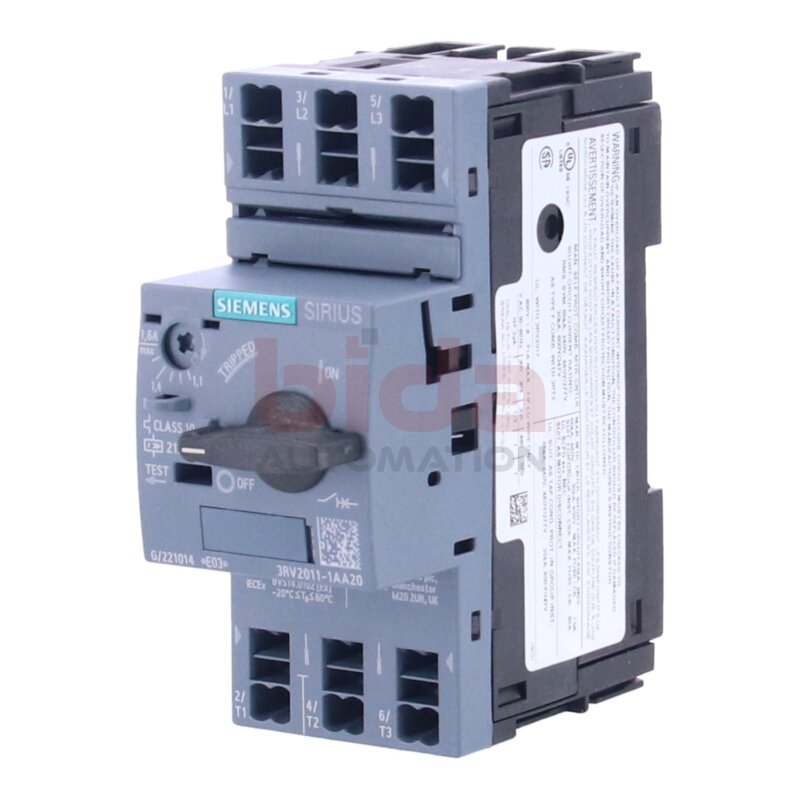 Siemens 3RV2011-1AA20 / 3RV2 011-1AA20 Leistungsschalter Circuit breaker