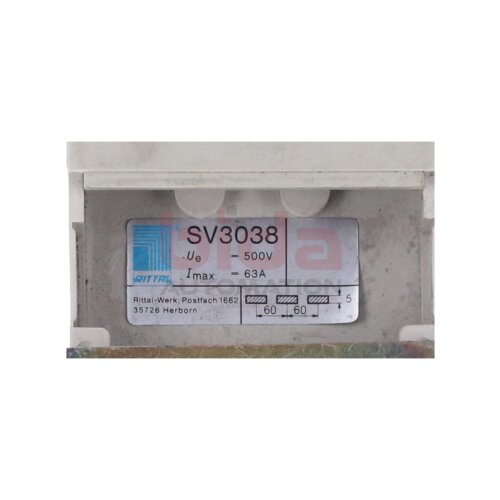 RITTAL SV3038 Ger&auml;teadapter / Device adapter 500V / 63A