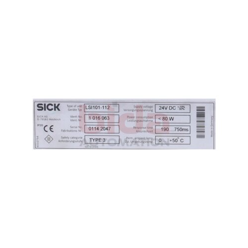 Sick LSI101-112 Laser Scanner Interface 24V DC