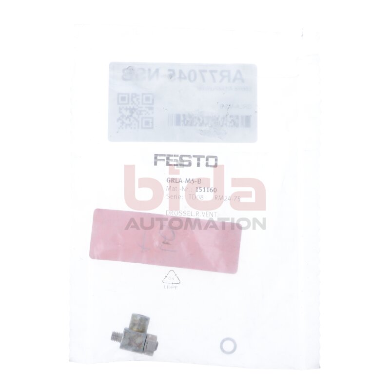 Festo GRLA-M5-B (151160)  Drossel-R&uuml;ckschlagventil / Throttle check valve