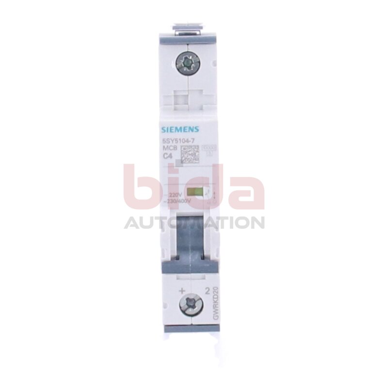 Siemens 5SY5104-7 / 5SY5 104-7 Leitungsschutzschalter Allstrom All-current circuit breaker