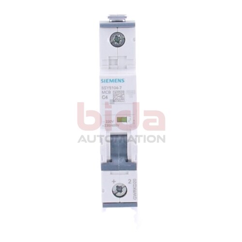 Siemens 5SY5104-7 / 5SY5 104-7 Leitungsschutzschalter Allstrom All-current circuit breaker