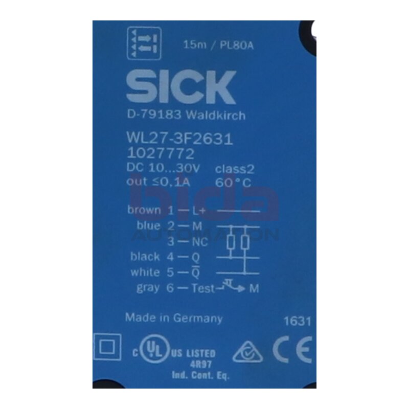 Sick WL27-3F2631(1027772) Lichtschranke Light barrier