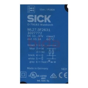 Sick WL27-3F2631(1027772) Lichtschranke Light barrier