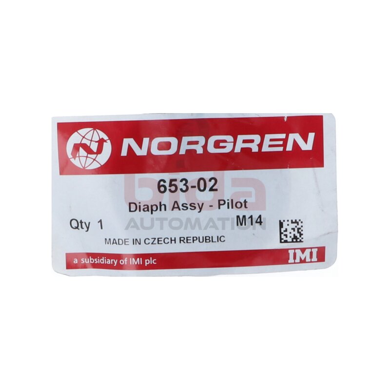 NORGREN 653-02 Diaph Assy - Pilot