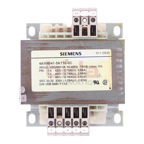 Siemens 4AM4041-5AT10-0C / 4AM4 041-5AT10-0C Steuertranformator  Control Transformer