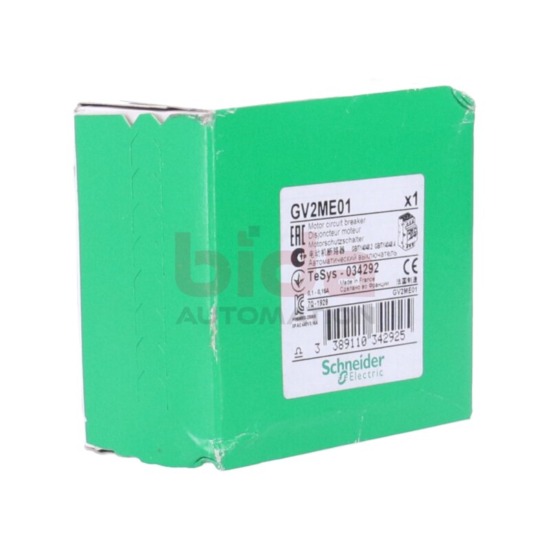 Schneider Electronic GV2ME01 Motorschutzschalter / Motor circuit breaker / 690 V AC 50/60 Hz