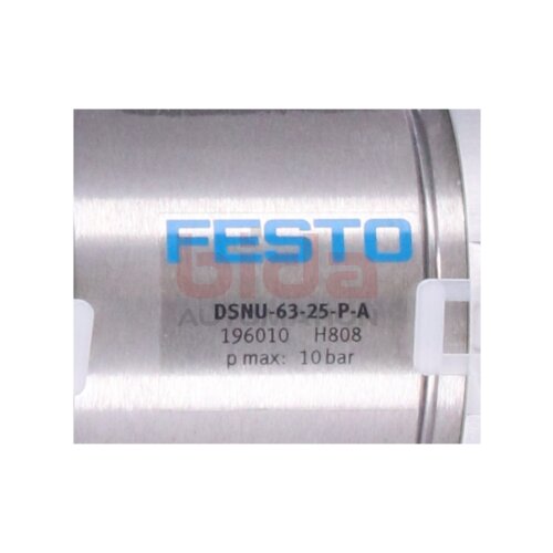 Festo DSNU-63-25-P-A (196010) Rundzylinder / Round cylinder 1 bar ... 10 bar
