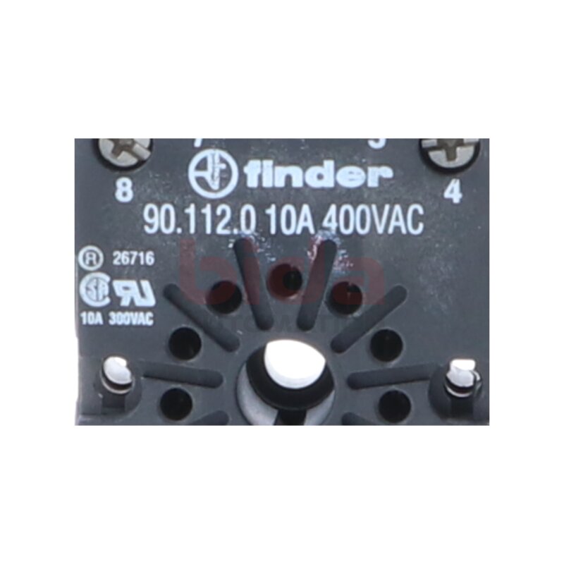 Finder  90.112.0 Relaissockel / relay socket 400V AC / 10A