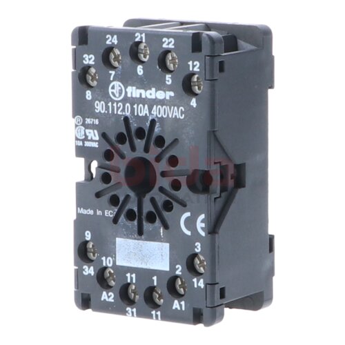 Finder  90.112.0 Relaissockel / relay socket 400V AC / 10A