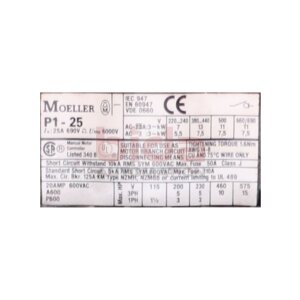 Moeller P1-25 Hauptschalter Main Switch