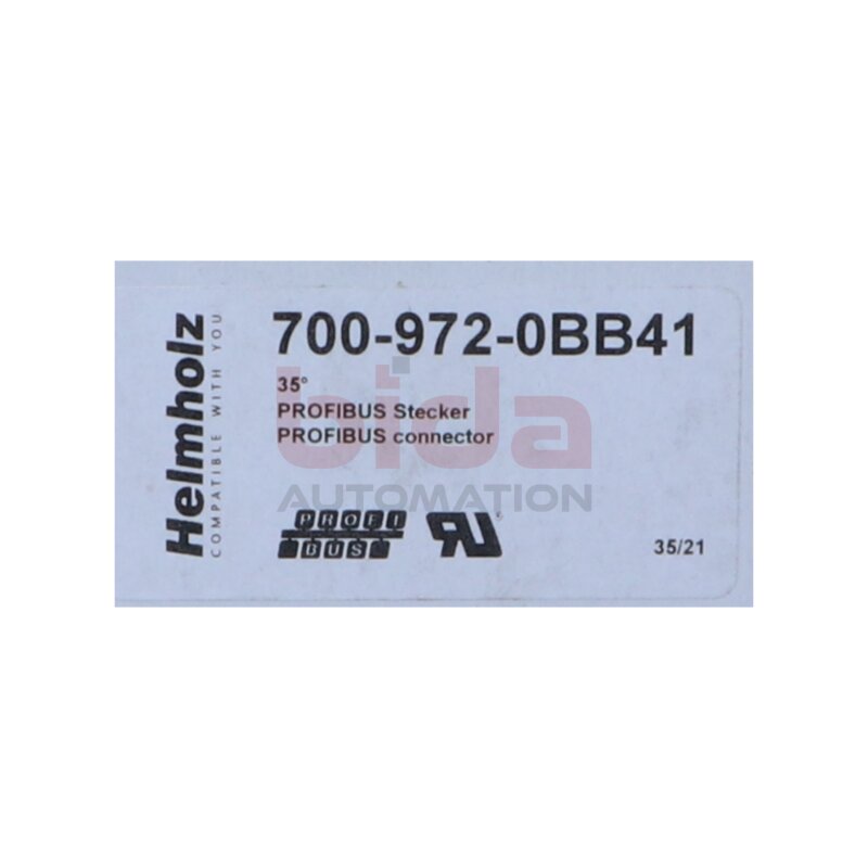 Helmholz 700-972-0BB41 PROFIBUS-Stecker, 90&deg;, Schraubtechnik, mit PG / PROFIBUS connector, 90&deg;, screw technology, with PG