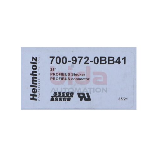 Helmholz 700-972-0BB41 PROFIBUS-Stecker, 90&deg;, Schraubtechnik, mit PG / PROFIBUS connector, 90&deg;, screw technology, with PG