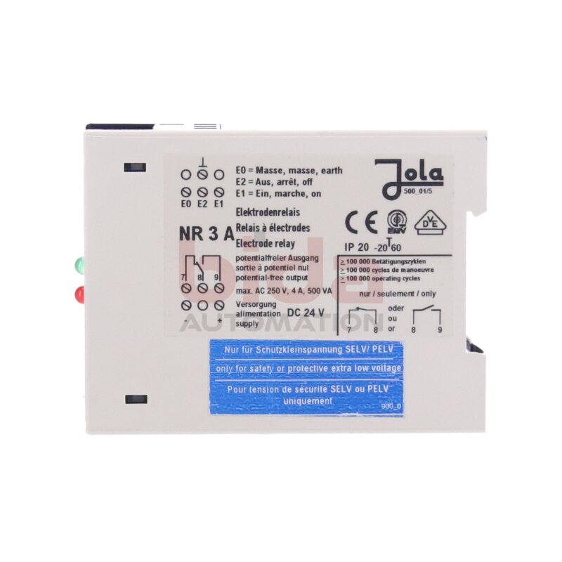 Jola NR 3 A / NR3A Elektrodenrelais Electrode relay