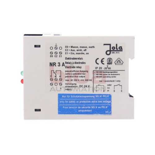Jola NR 3 A / NR3A Elektrodenrelais Electrode relay