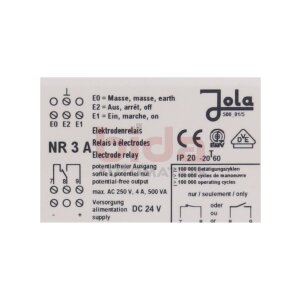 Jola NR 3 A / NR3A Elektrodenrelais Electrode relay
