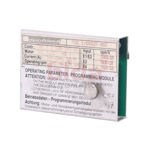 INDRAMAT MOD1/0X027-002 Programmiermodul Servo Controller Programming module