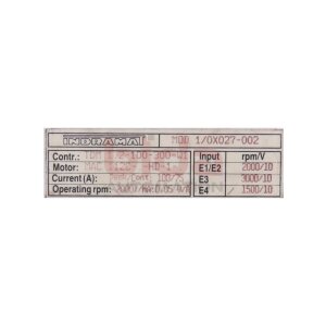INDRAMAT MOD1/0X027-002 Programmiermodul Servo Controller...