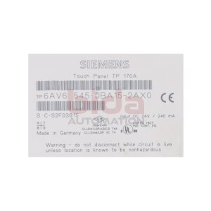 Siemens 6AV6545-0BA15-2AX0 / 6AV6 545-0BA15-2AX0...