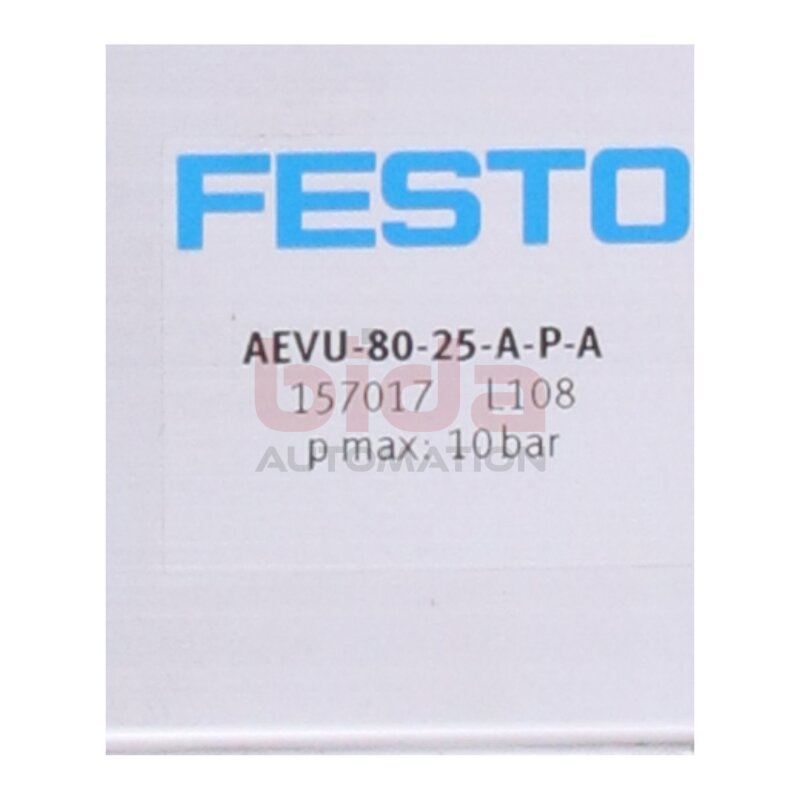 Festo AEVU-80-25-A-P-A (157017) Kompaktzylinder / Compact cylinder 0,6 bar ... 10 bar