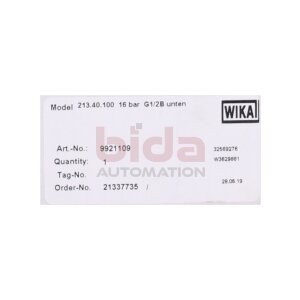 WIKA 9921109 Manometer / pressure gauge