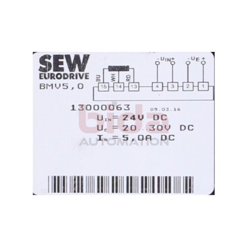SEW BMV5,0 (13000063) Bremsgleichrichter Brake rectifier