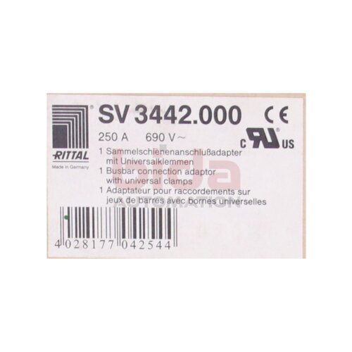 RITTAL SV3442.000 Sammelschienenanschlu&szlig;adapter mit Universalklemmen / Busbar connection adapter with universal terminals 250A 690V