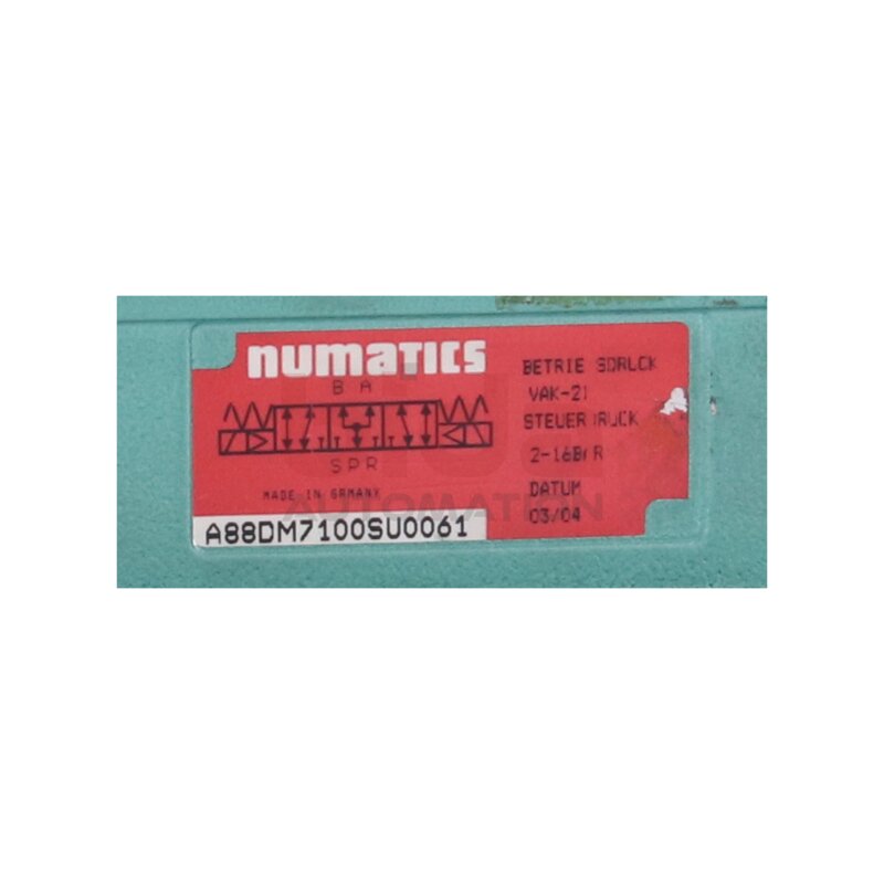 Numatics VAK-21 (A88DM7100SU0061) Magnetventil Solenoid valve