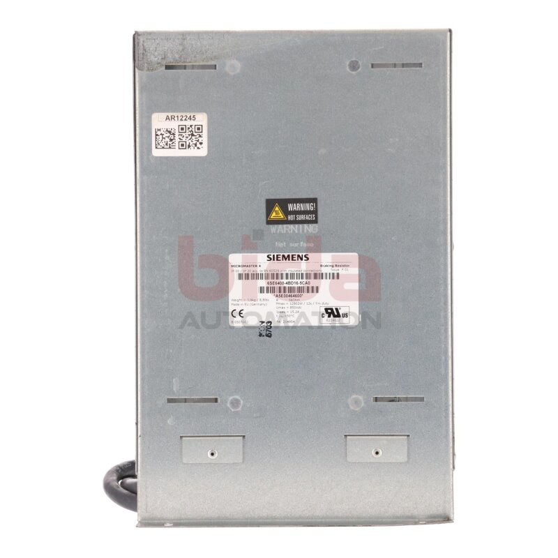 Siemens 6SE6400-4BD16-5CA0 / 6SE6 400-4BD16-5CA0  Mircromaster 4 Bremswiderstand Braking Resistor