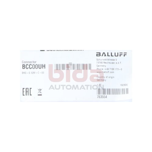 BALLUFF BCC00UH Selbstkonfektionierbare Steckverbinder / Self-assembly connectors 60 VAC