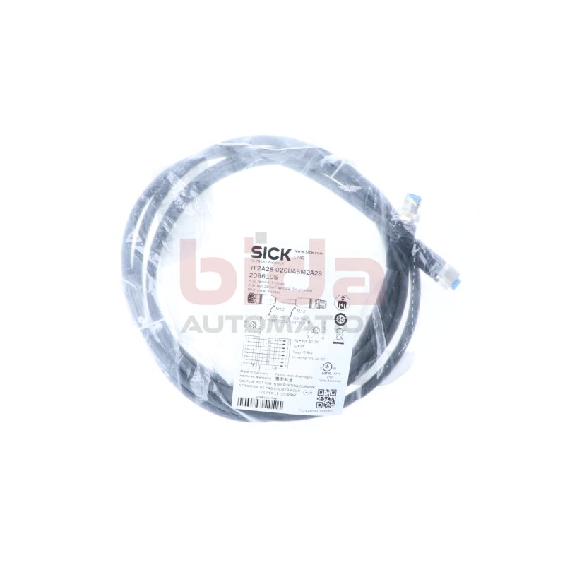 Sick YF2A28-020UA6M2A28 konfektioniertes Sensorkabel / Pre-assembled sensor cable