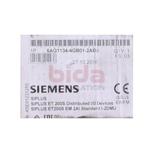 Siemens 6AG1134-4GB01-2AB0 / 6AG1 134-4GB01-2AB0 SIPLUS...