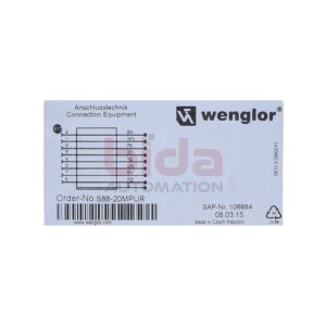 wenglor S88-20MPUR Anschlusstechnik / Connection Equipment