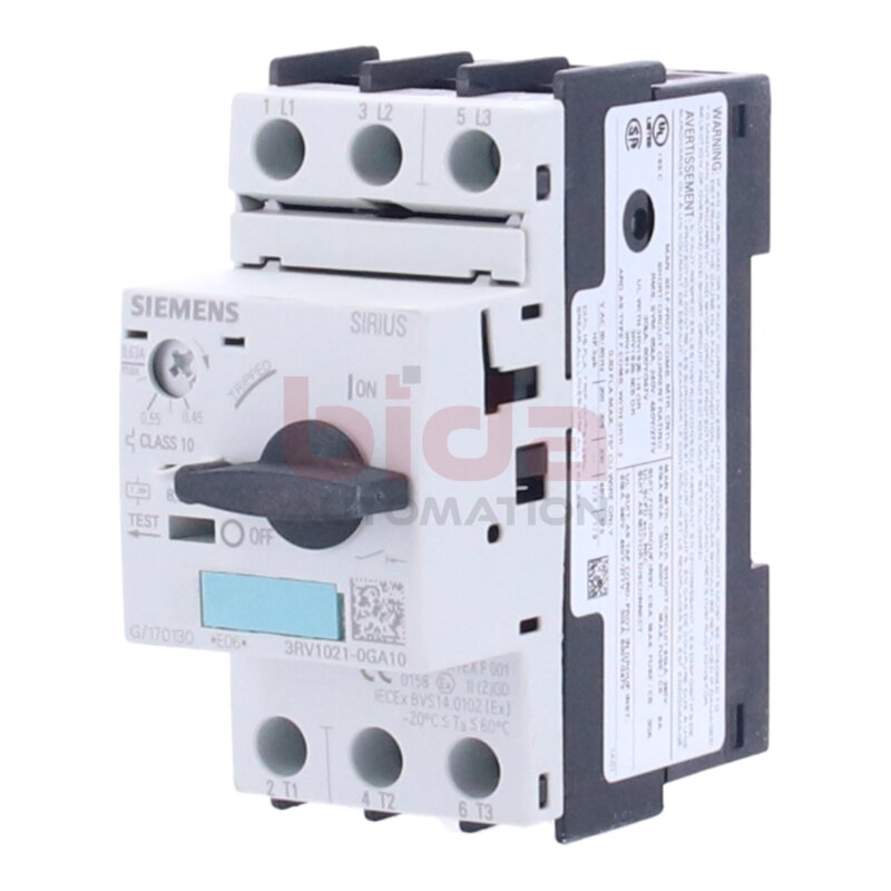Siemens 3RV1021-0GA10 / 3RV1 021-0GA10 Leistungsschalter Circuit breaker